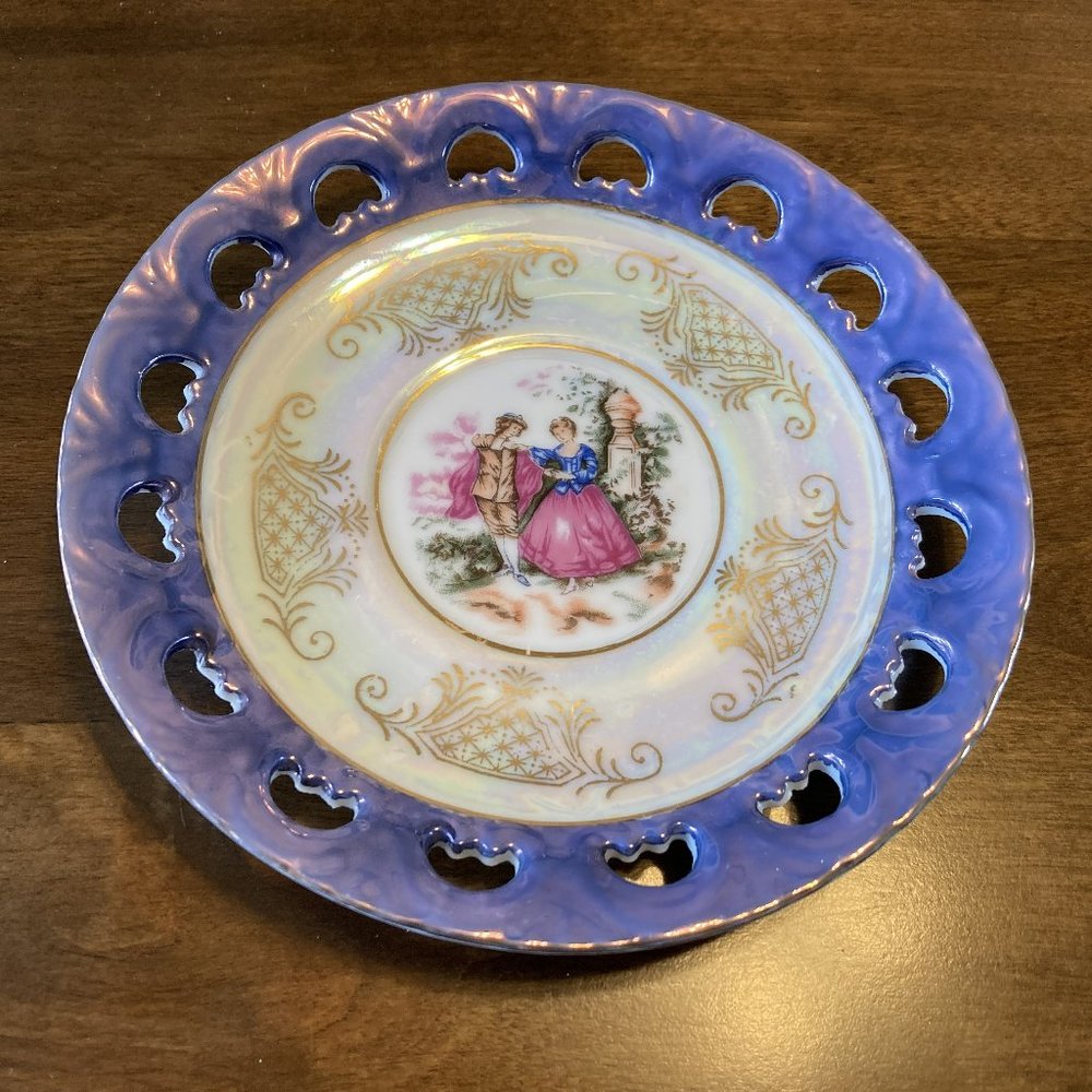 Empress by Haruta Ceramic Glass Decoration Collector Plate Japan 6" inch